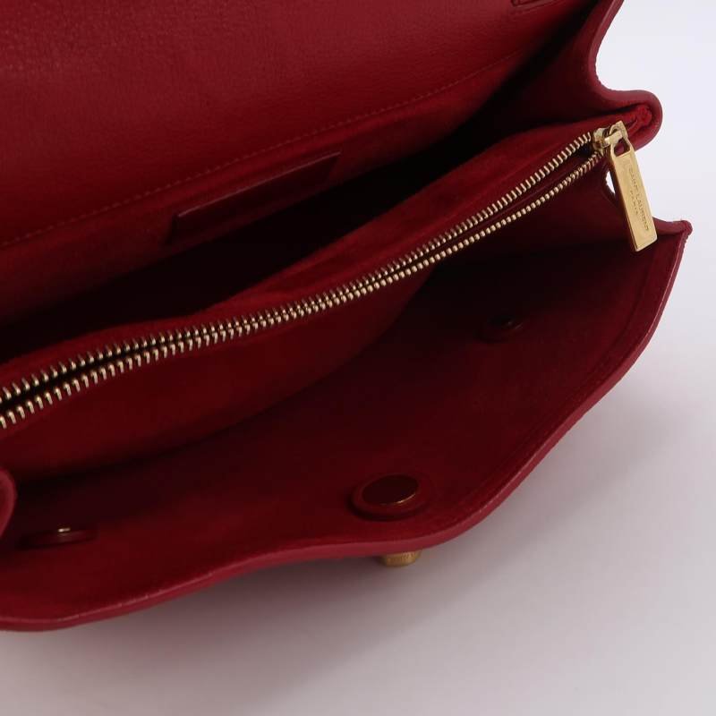 Saint Laurent MuseTwo牛皮純色金屬扣斜挎包單肩包-6