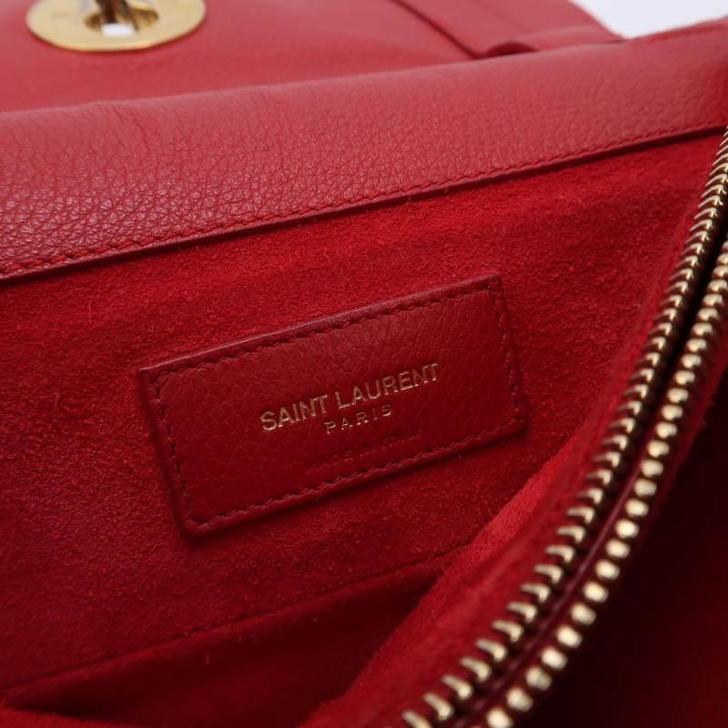 Saint Laurent MuseTwo牛皮純色金屬扣斜挎包單肩包-7