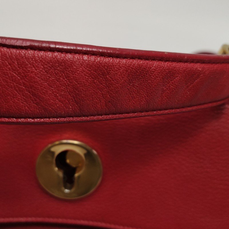 Saint Laurent MuseTwo牛皮純色金屬扣斜挎包單肩包-18