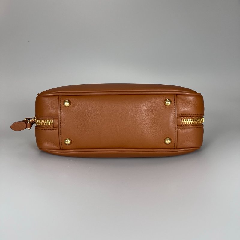 MIUMIU Arcadie干邑色 皮革手袋大款-4