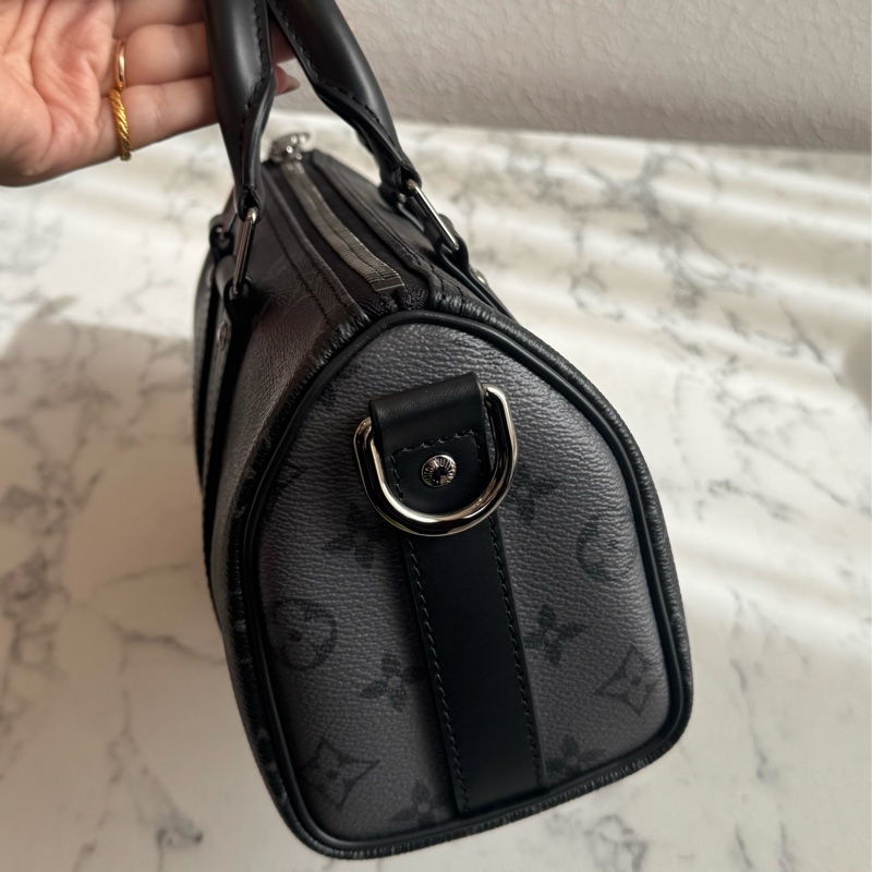 LV M46271黑/灰花紋keepall25 超帥氣-2