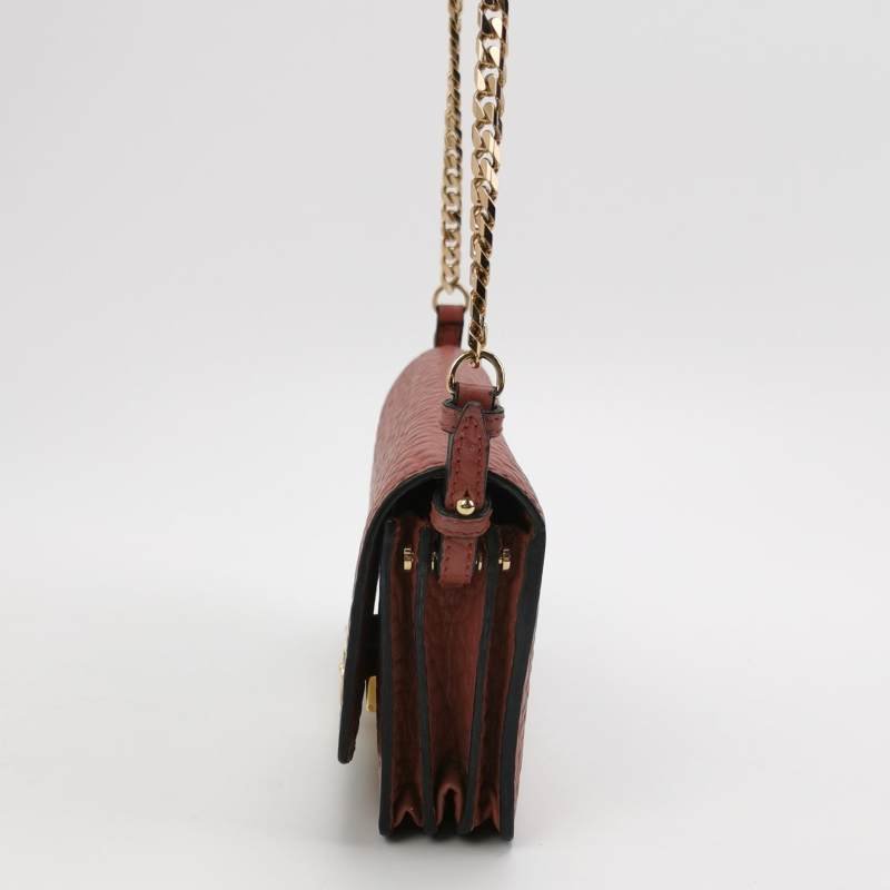 Burberry牛皮純色斜挎包單肩包-2