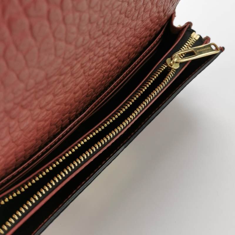 Burberry牛皮純色斜挎包單肩包-6