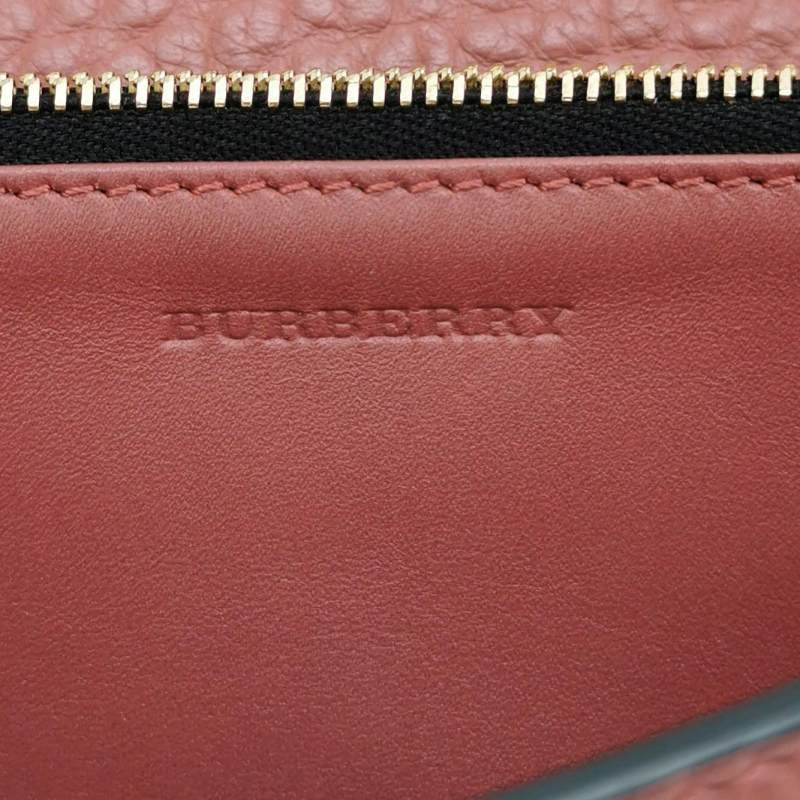 Burberry牛皮純色斜挎包單肩包-7