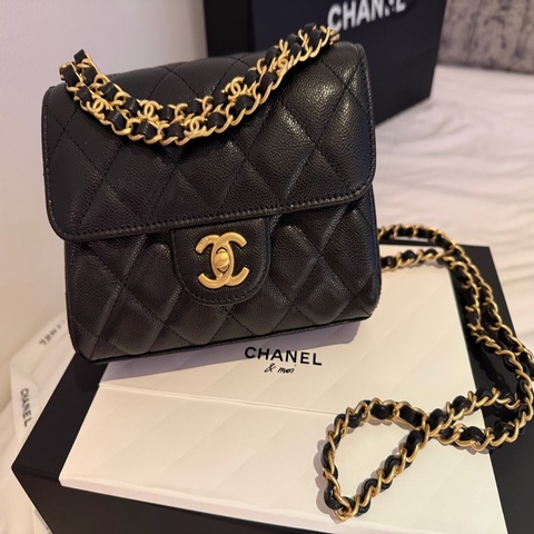 ❤️Chanel 25K 最新款荔枝牛18cm 方胖