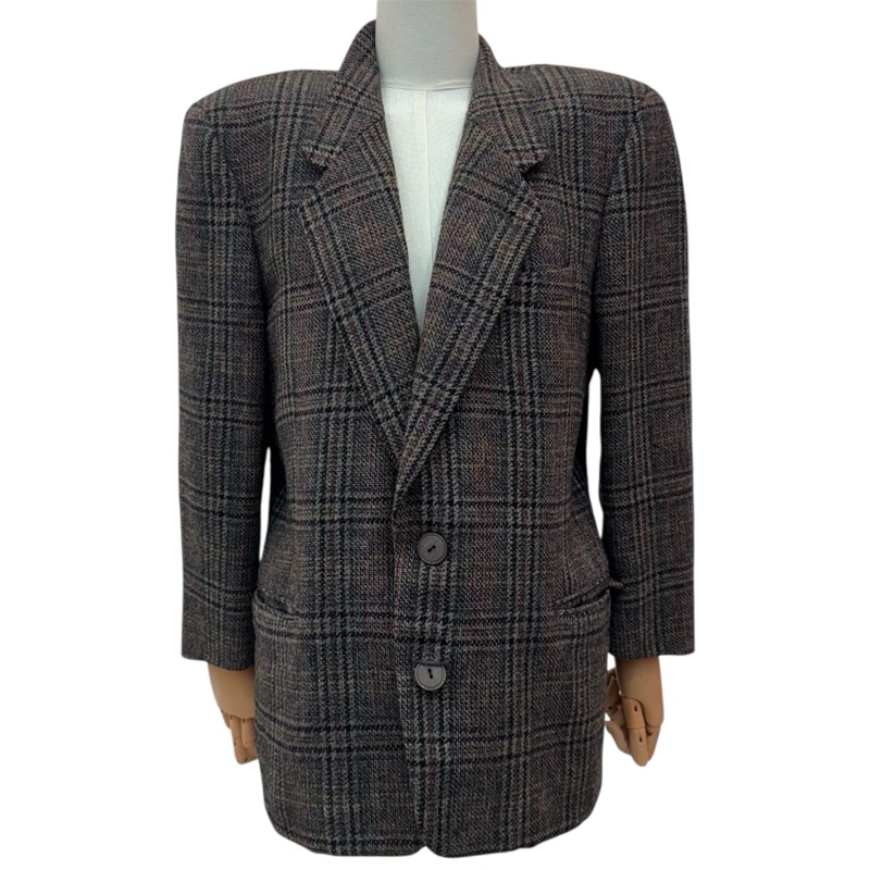 Dior 復古格紋 女士 西裝外套 vintage 二手-1