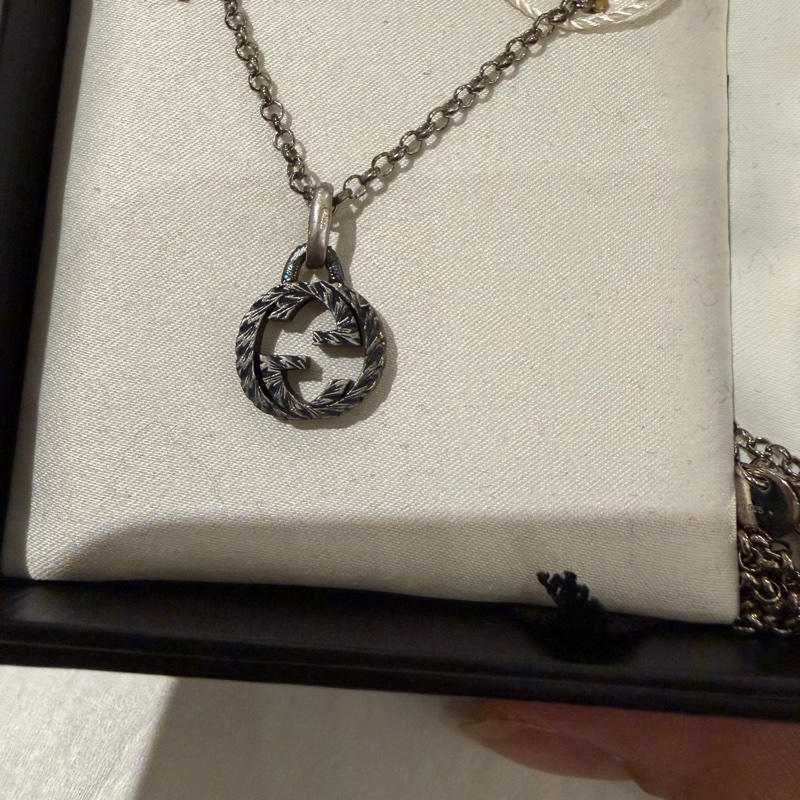 Gucci 做舊互扣雙G項鍊💗復古歐美風必備-5