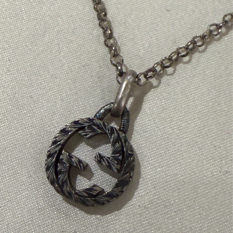 Gucci 做舊互扣雙G項鍊💗復古歐美風必備-6