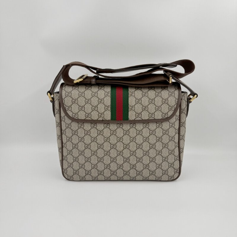 GUCCI原花金釦Ophidia下蓋郵差包-1