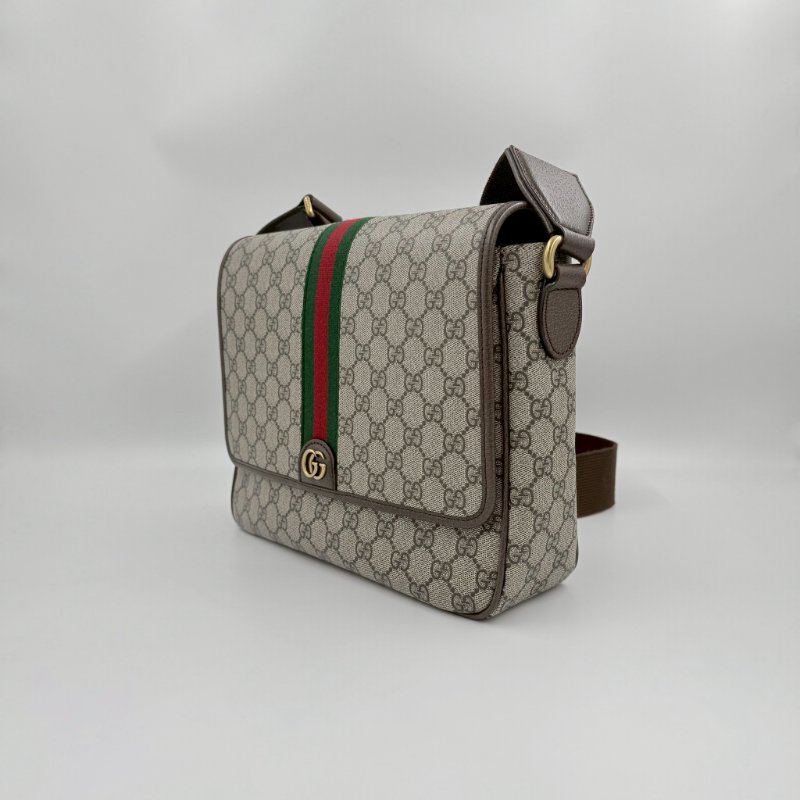 GUCCI原花金釦Ophidia下蓋郵差包-3