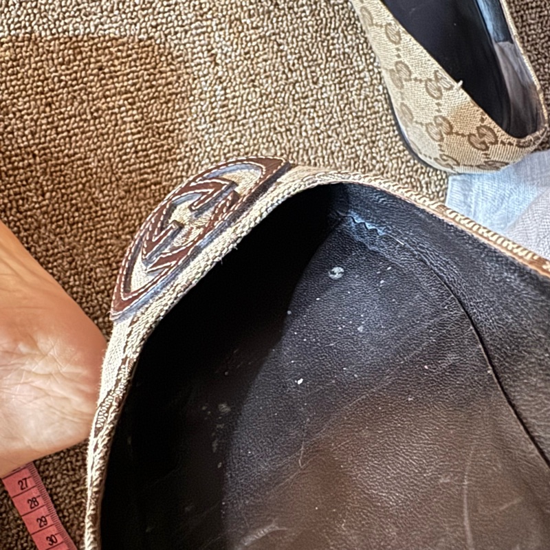 Gucci滿版老花經典平底鞋38.5-39適合-17