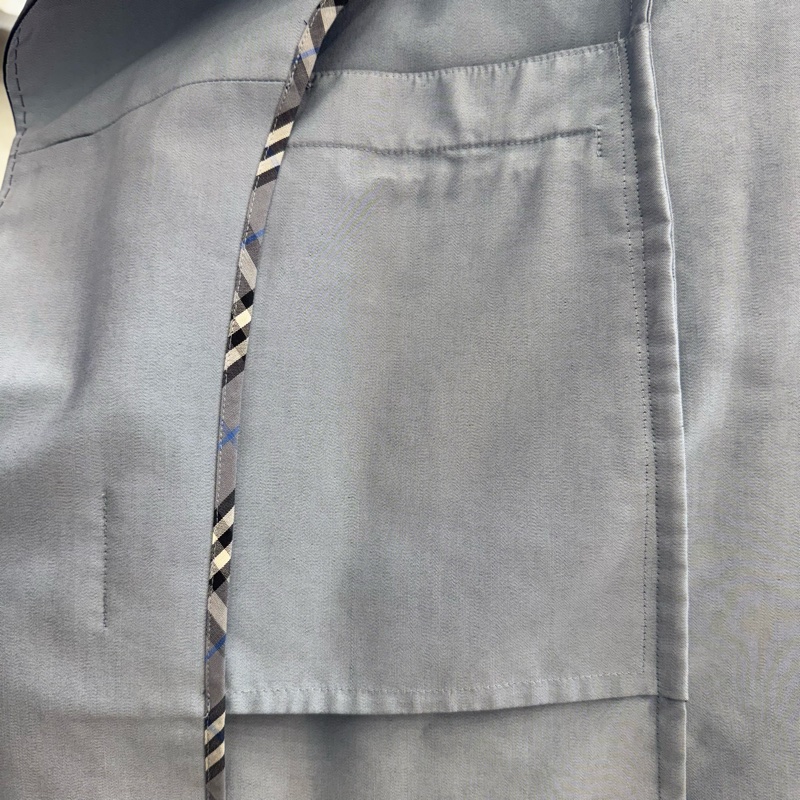 Burberry 深藍色 復古 女士風衣 vintage 二手-12