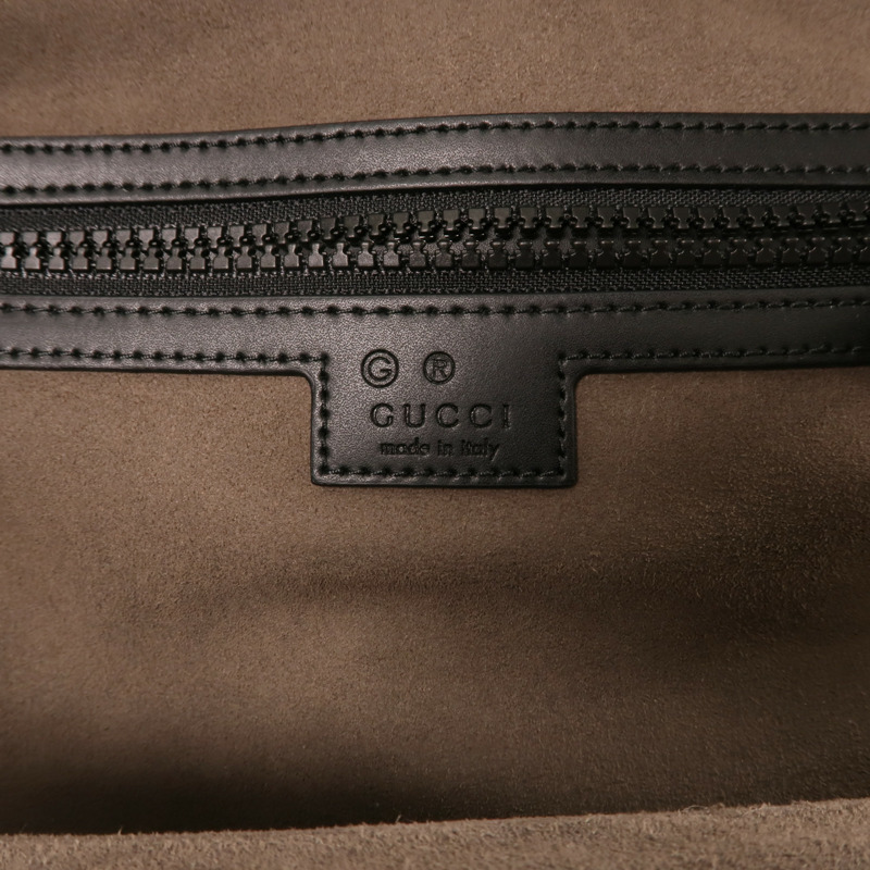 GUCCI 塗層帆布GG Supreme Backpack銀扣背包-4