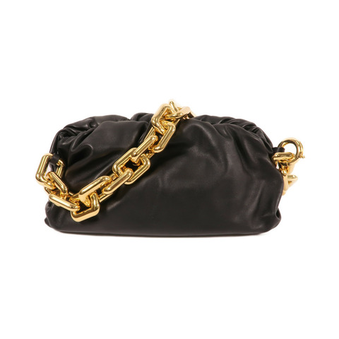 BOTTEGA VENETA 牛皮皮革The chain Pouch金扣鏈帶肩背袋
