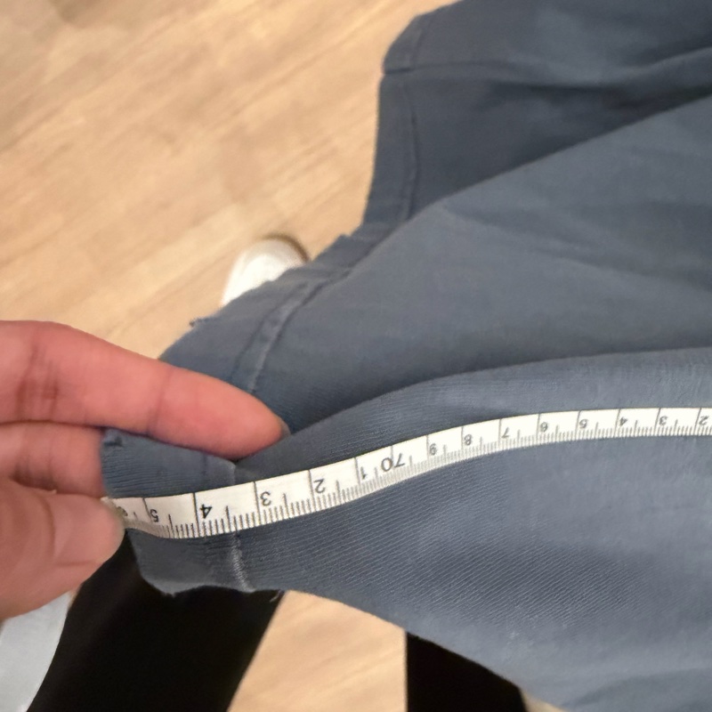 Balenciaga 巴黎世家 藍灰色牛仔踢恤-10