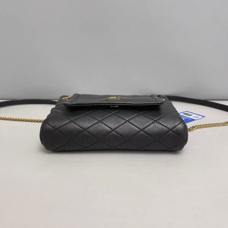 YSL聖羅蘭Nolita系列黑金全皮迷你包-3