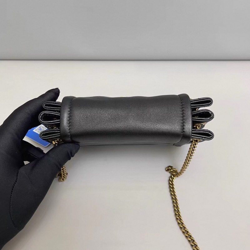 YSL聖羅蘭Nolita系列黑金全皮迷你包-4