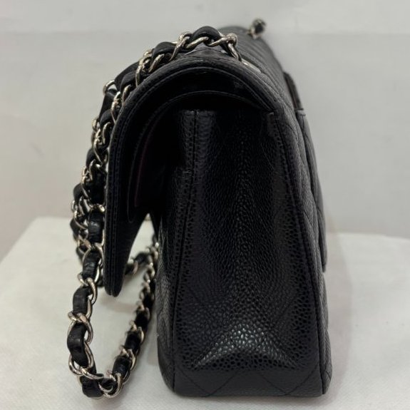 Chanel黑荔枝牛皮Classic flap coco25-1