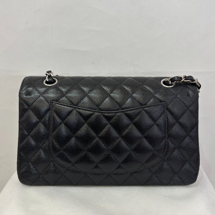 Chanel黑荔枝牛皮Classic flap coco25-2