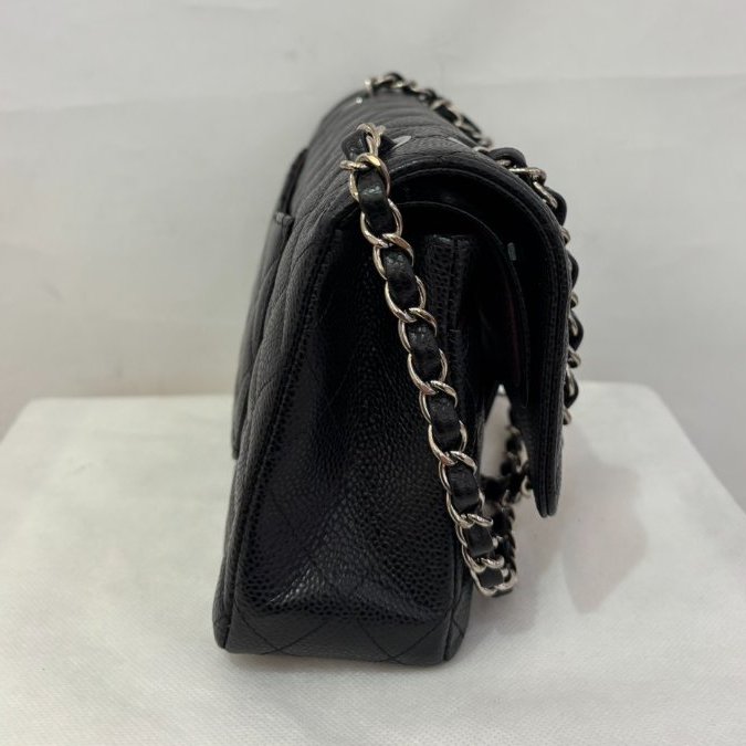 Chanel黑荔枝牛皮Classic flap coco25-3