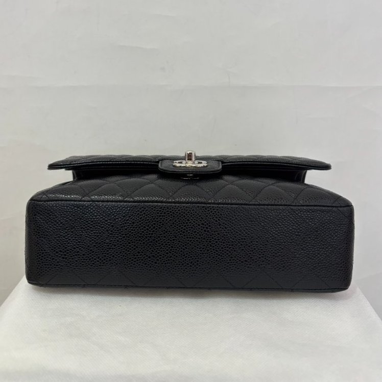 Chanel黑荔枝牛皮Classic flap coco25-4