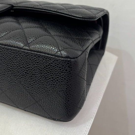 Chanel黑荔枝牛皮Classic flap coco25-5