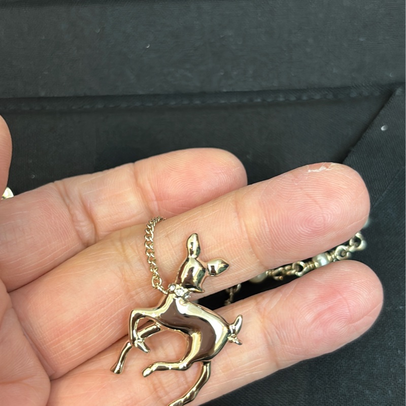 Chanel2025VIP聖誕限定年終禮~小鹿珍珠項鍊(中長鏈)-2