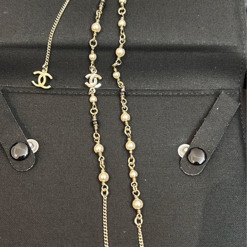 Chanel2025VIP聖誕限定年終禮~小鹿珍珠項鍊(中長鏈)-3