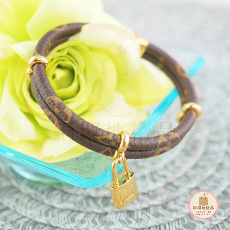 LV M8109F Keep It Twice 原花雙圈鎖頭手環-2