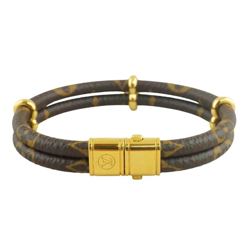 LV M8109F Keep It Twice 原花雙圈鎖頭手環-6