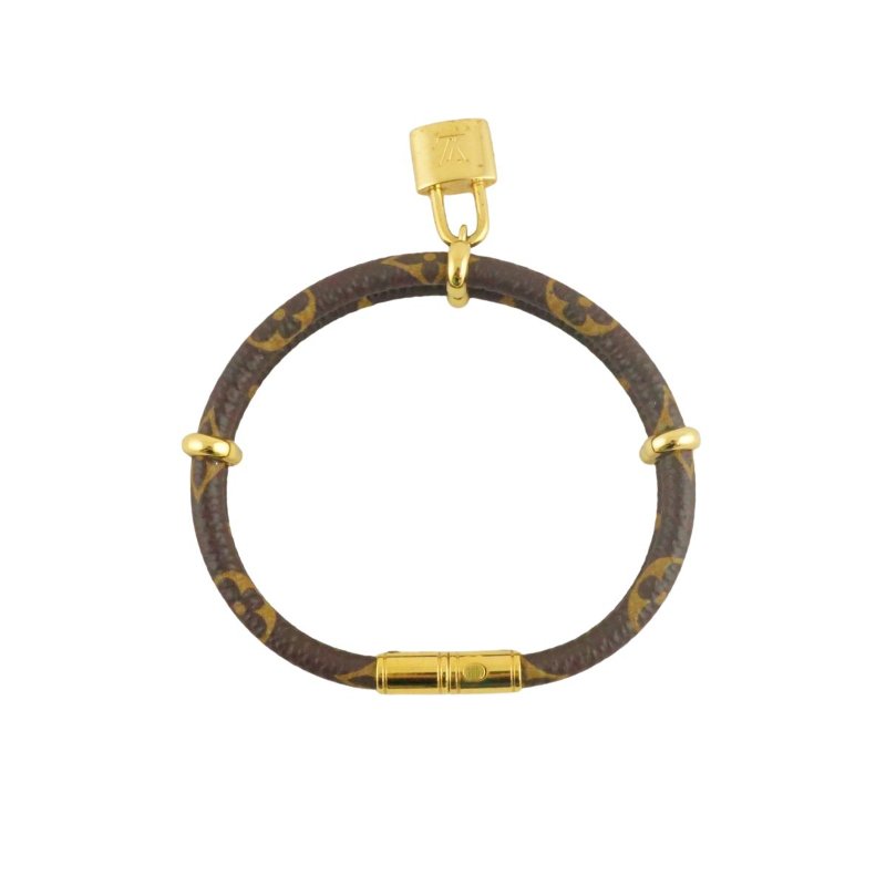 LV M8109F Keep It Twice 原花雙圈鎖頭手環-7