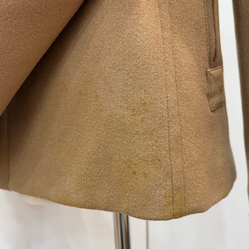 Burberry 駝色 雙排扣 女士 短款 大衣 二手 vintage-8