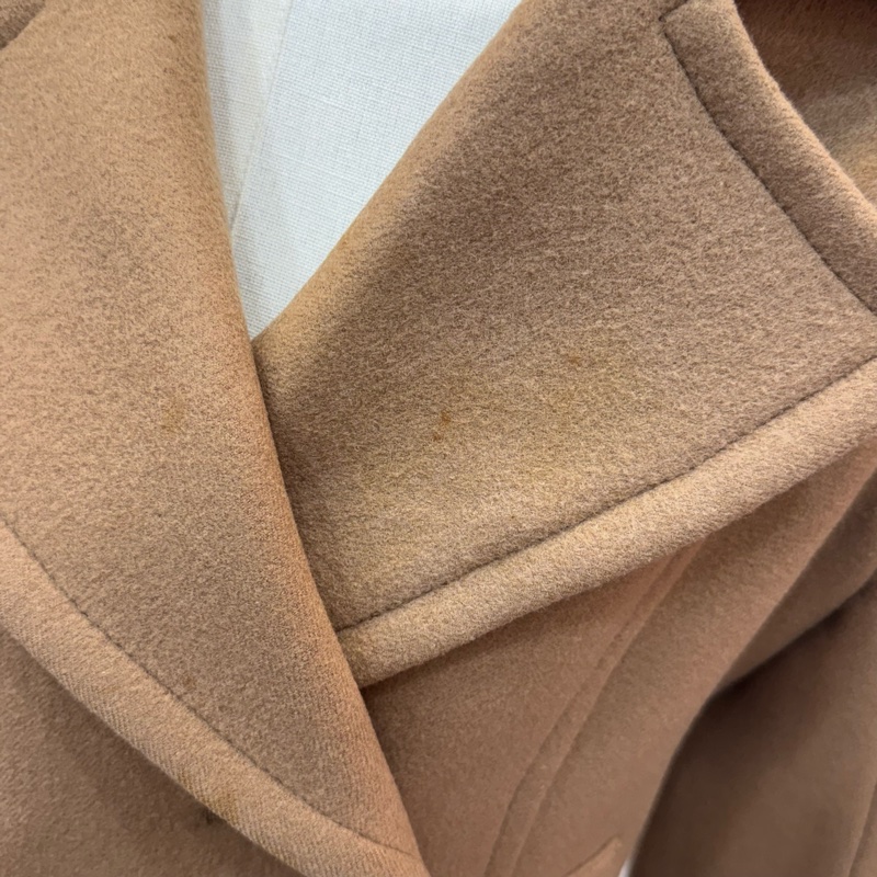Burberry 駝色 雙排扣 女士 短款 大衣 二手 vintage-9