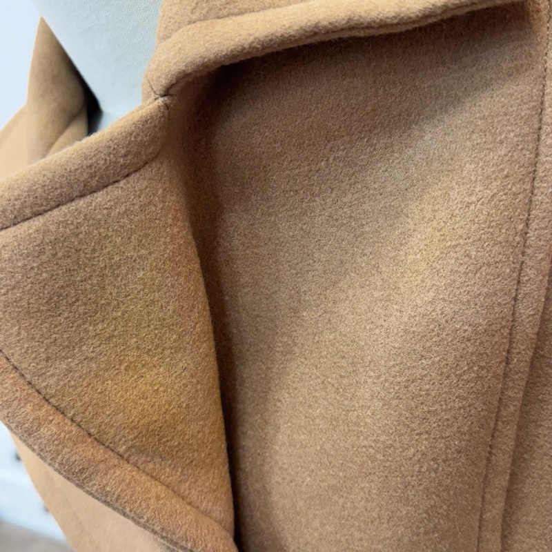 Burberry 駝色 雙排扣 女士 短款 大衣 二手 vintage-10