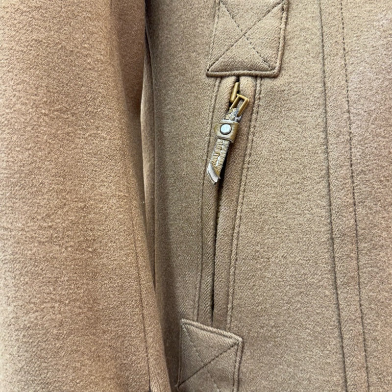 Burberry 駝色 雙排扣 女士 短款 大衣 二手 vintage-13
