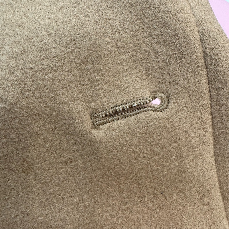 Burberry 駝色 雙排扣 女士 短款 大衣 二手 vintage-18