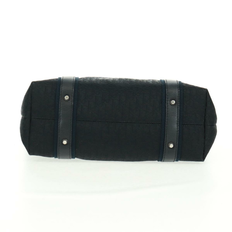 【日本直送】Christian Dior Trotter帆布手提包 黑色 銀色 正品 164034V-4