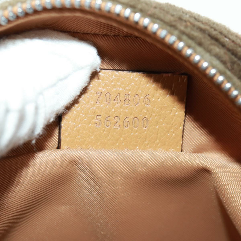 【日本直送】GUCCI 雙G獅子互扣手拿包,棕色/銀色皮革,貨號704806,正品編號157517SAV-10