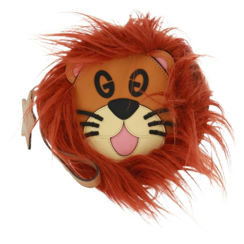 【日本直送】GUCCI 雙G獅子互扣手拿包,棕色/銀色皮革,貨號704806,正品編號157517SAV-12