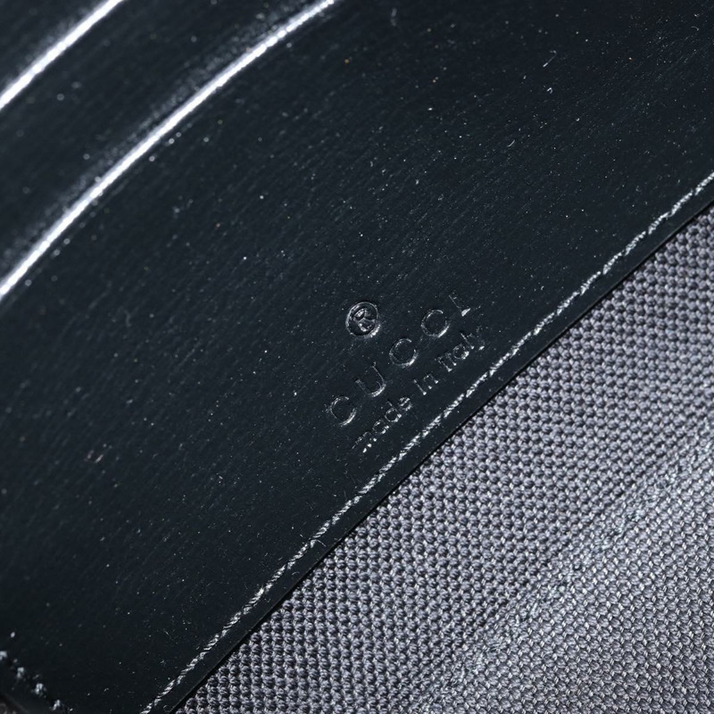 【日本直送】GUCCI GG Supreme 單肩包 PVC 黑色銀色 正品 157567SAV-20