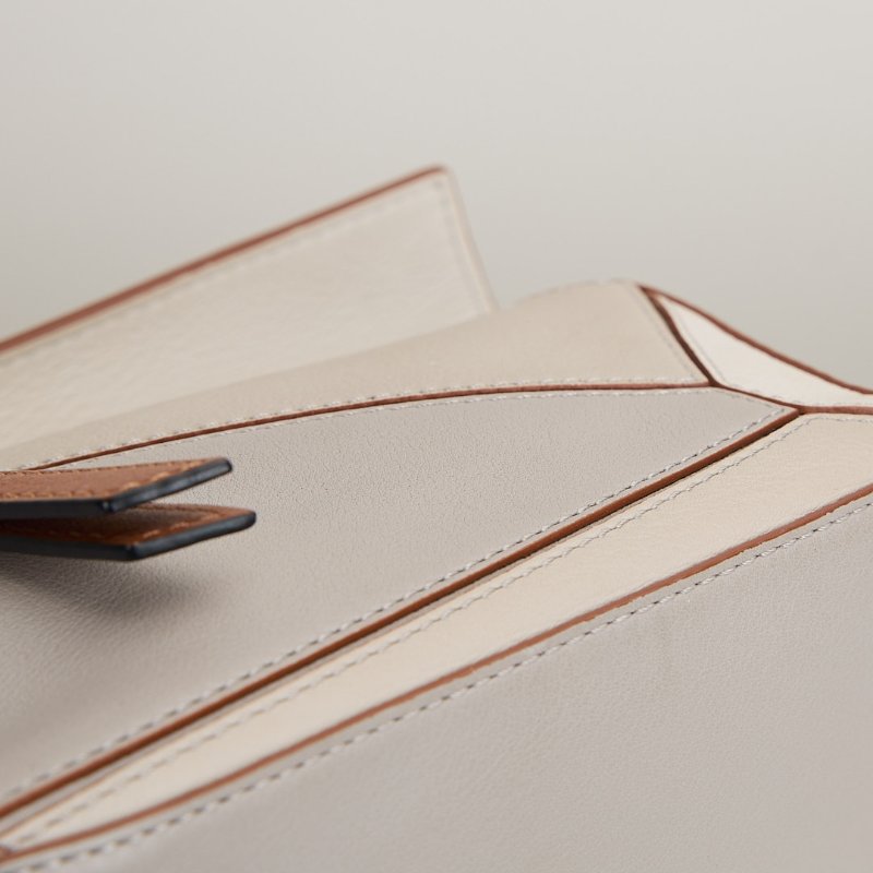 二手Loewe puzzle mini 灰棕拚色-5