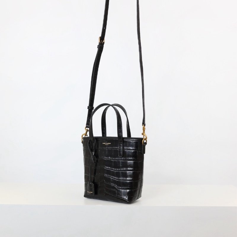 二手Ysl mini tote 鱷魚壓紋-1