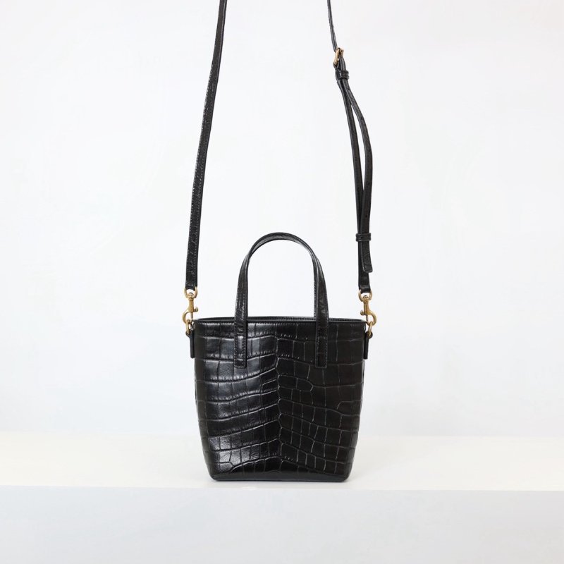 二手Ysl mini tote 鱷魚壓紋-4