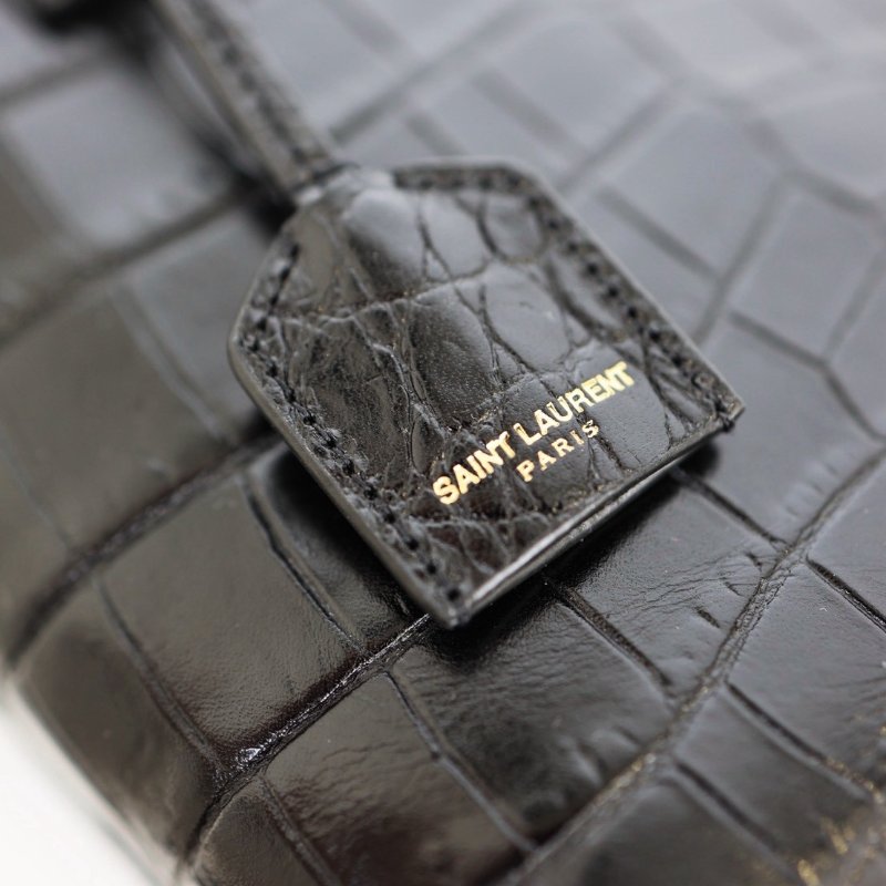 二手Ysl mini tote 鱷魚壓紋-5