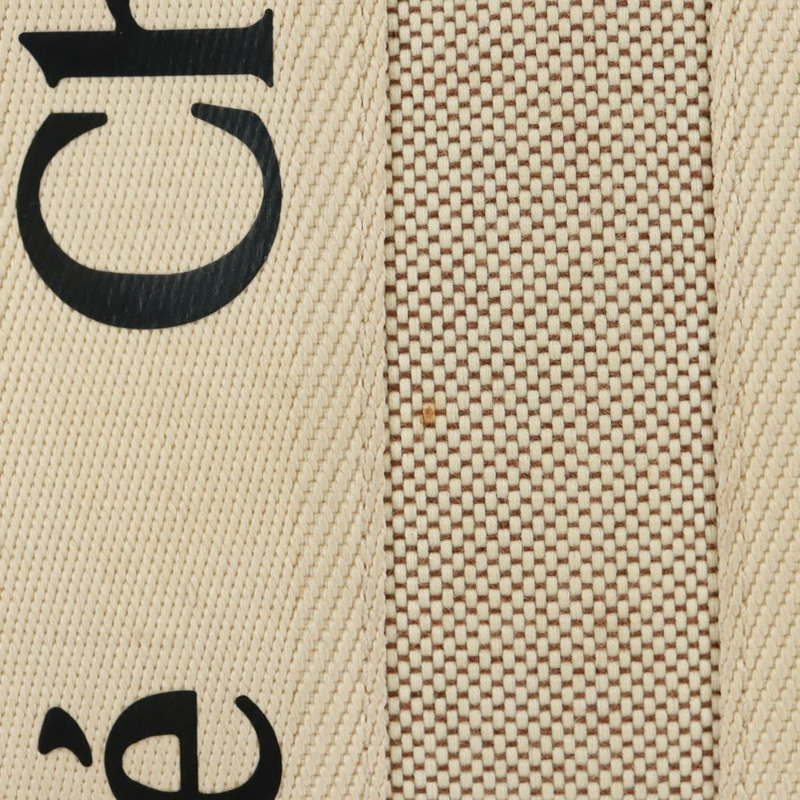 【日本直送】Chloe Woody 手袋 帆布 兩用 象牙金 正品 am10546V-1