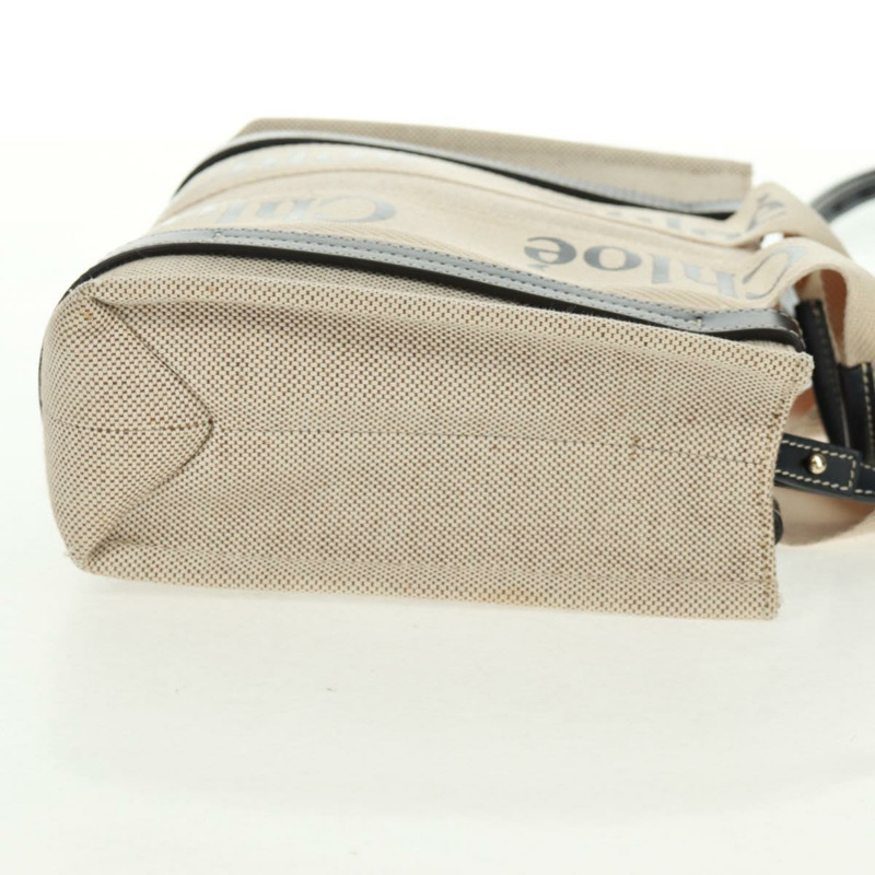 【日本直送】Chloe Woody 手袋 帆布 兩用 象牙金 正品 am10546V-6