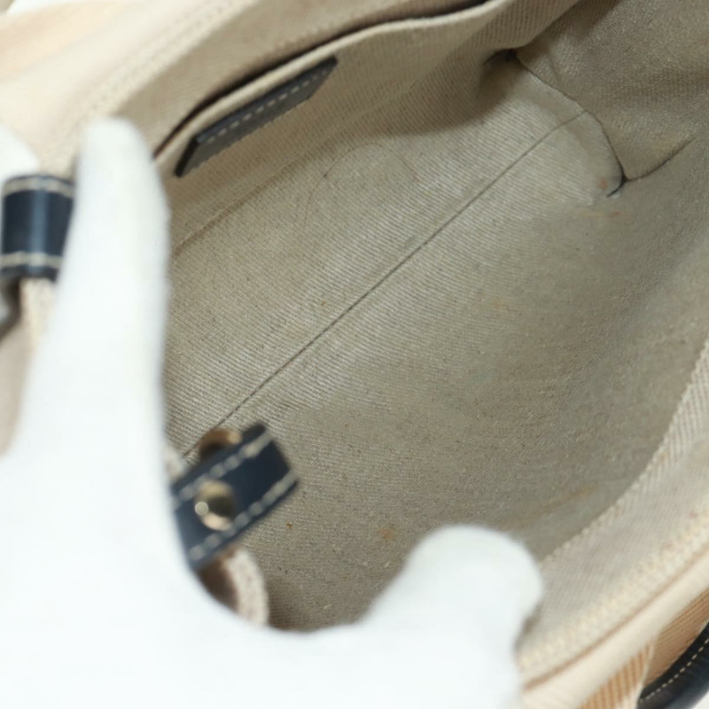 【日本直送】Chloe Woody 手袋 帆布 兩用 象牙金 正品 am10546V-9