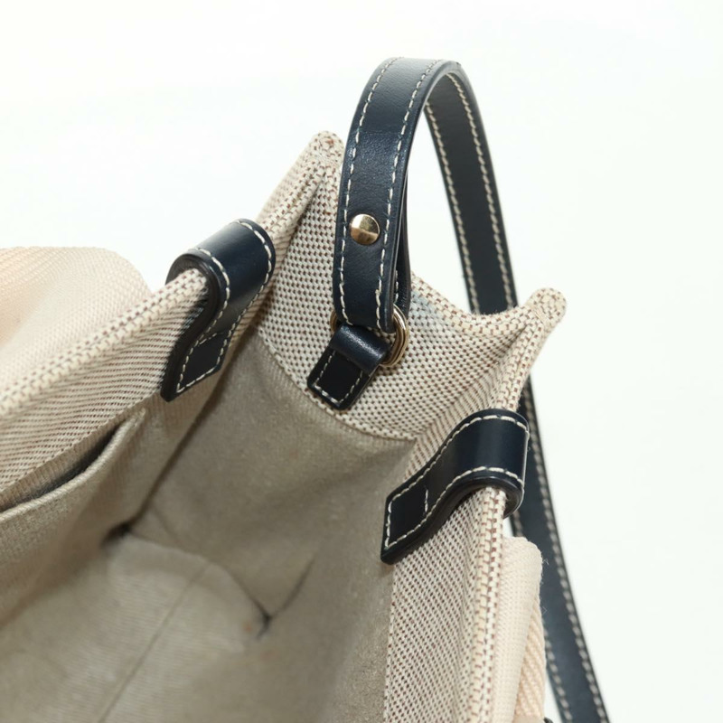 【日本直送】Chloe Woody 手袋 帆布 兩用 象牙金 正品 am10546V-23