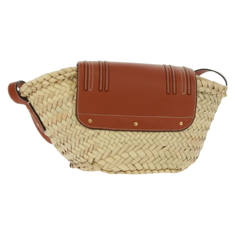 【日本直送】Chloe Mercy 肩背包 拉菲草 米棕色 正品 am10525V-1