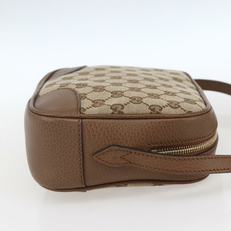 【日本直送】GUCCI GG帆布肩背包 米色/金色 449413 正品 ka1538M-3